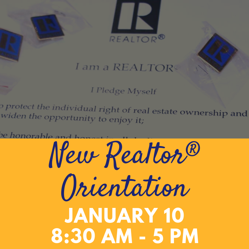 January Realtor Jan. New Realtor Orientation – Greensboro Regional REALTORS® Association